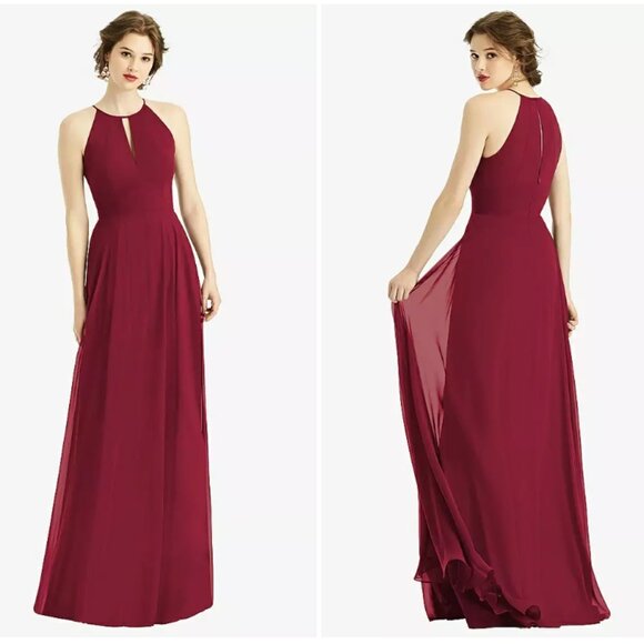 Dessy Bridesmaid Dress Burgundy - Picture 1 of 2